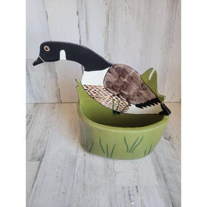 Andrea West 1981 vintage duck plant planter home decor