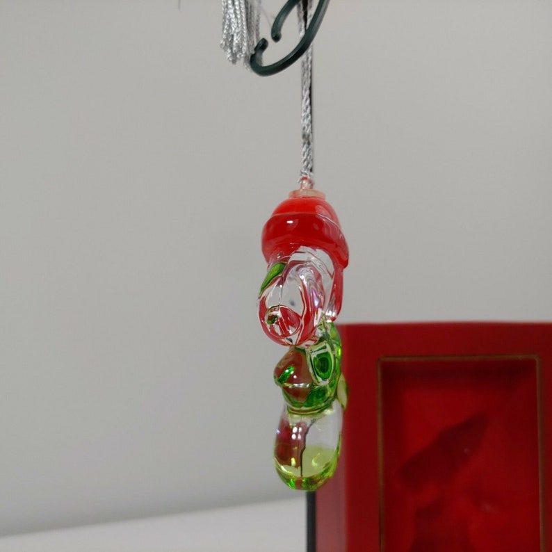 crystal Xmas Ornament tree holiday Lenox Stocking Stuffer Snoopy #760549
