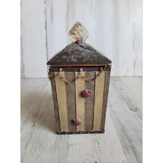 Lady bug unique trinket box bug spring home decor… - image 1