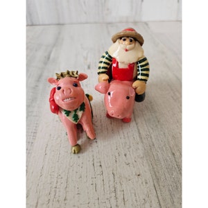 Silvestri pig Santa AS IS Xmas display