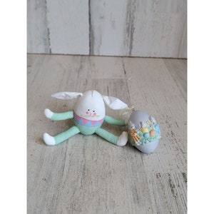 Easter bunny 3D egg ornament Xmas chick set spring