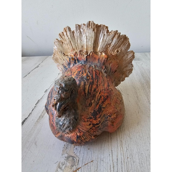 Figurine Dinde Thanksgiving - Centre De Table Réaliste En Polyester 19x11x22 Cm - Décoration De Table Festive