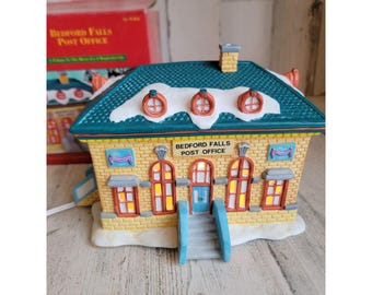 Bedford falls post office Vintage village accessory xmas