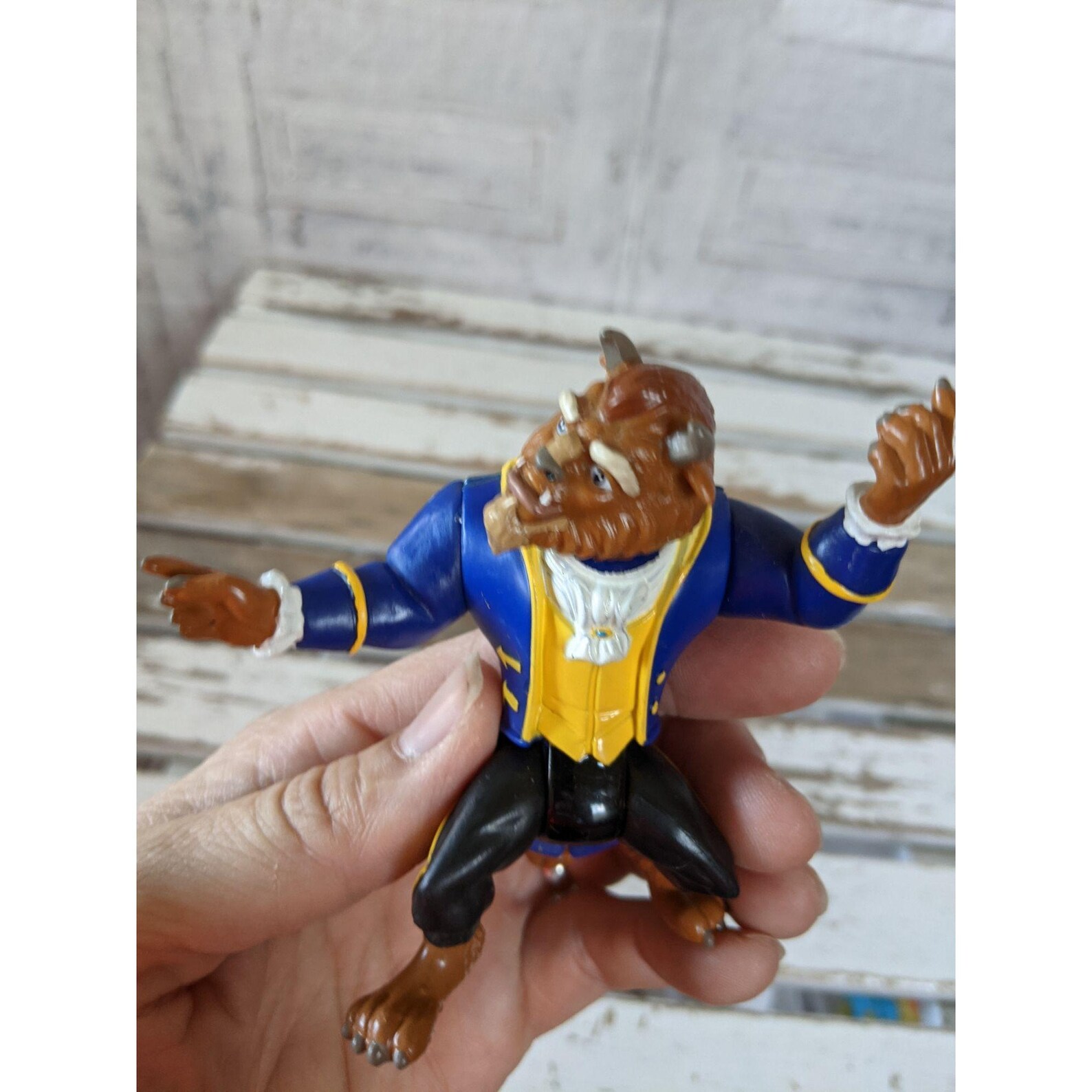 Burger King beauty and the beast jointed figurine toy Etsy