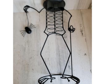 Skeleton large metal spider candle bowl dish holder stand Halloween