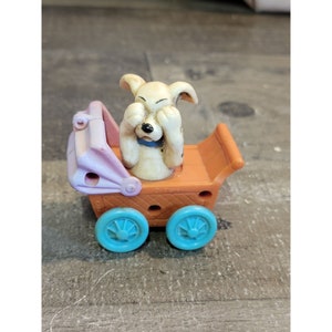 Disney Dalmatian 101 baby carriage car toy figure