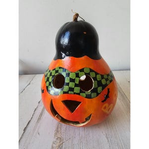 ヴィンテージ カボチャ ひょうたん ジャックオーランタン フォークアート ハロウィン コウモリ ユニークなライトアップ装飾 テーブルトップ センターピース