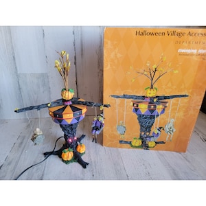 Dept 56 53133 AS IS Swinging ghoulers Halloween Village accessory