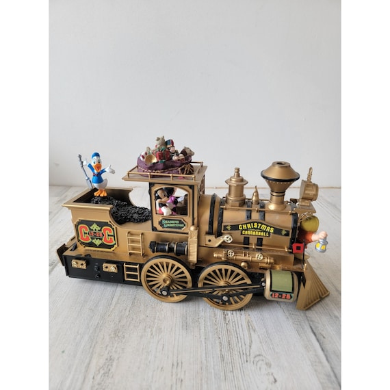Mr Christmas Cannonball Train AS IS Xmas Mickey Mouse Donald Duck