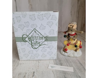 Charming tails Christmas star xmas glitter mouse xmas
