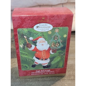Jingle Bell Kringle 2000 Hallmark ornament Xmas Decor Santa Claus