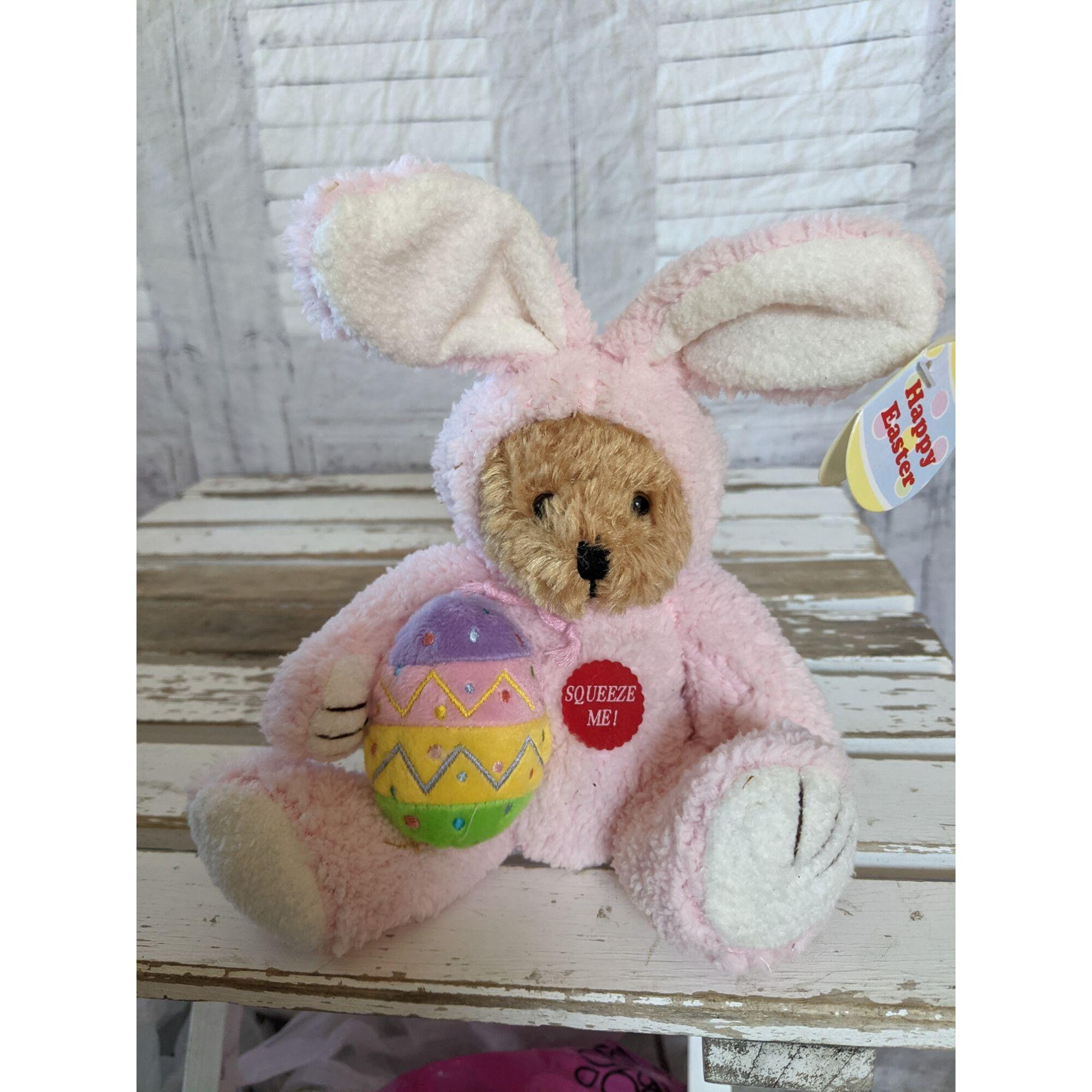 Plushland 6 inch Easter Bunny Stuffed Animals Plush small easter bunny