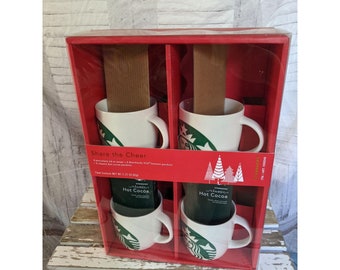 Starbucks Set Mermaid Coffee Tea Mugs Porcelain for Xmas Gift Set New 