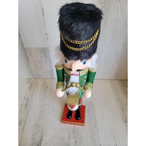Unique 15&quot; nutcracker drummer glitter wooden home decor Xmas