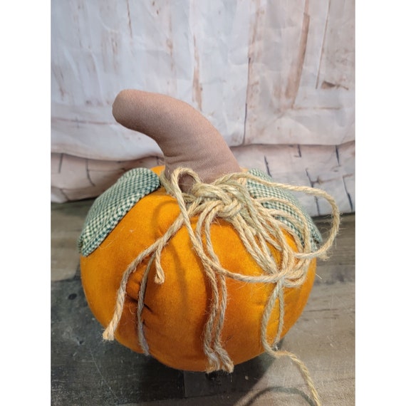 Cosecha de decoración de calabaza rellena de felpa de otoño grande