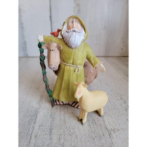 Sue dreamer Joseph nativity scene sheep Shepard xmas home decor set
