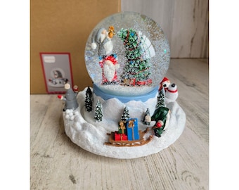 1990' ヴィンテージ クリスマス　スノーボール　4個 Vintage 1990s Kirkland Rocking Snowman Waterglobe - Christmas