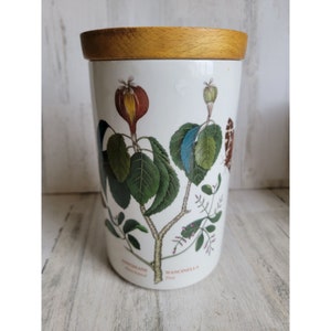 Portmeirion Manchineel Tree Botanic Gardens canister jar ceramic