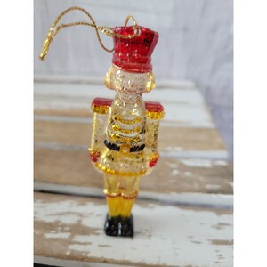 Ornamento de cartão de soldado dourado árvore de Natal