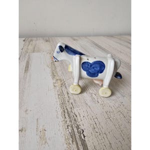 Vintage Lewisville pottery Cow salt shaker pottery vintage