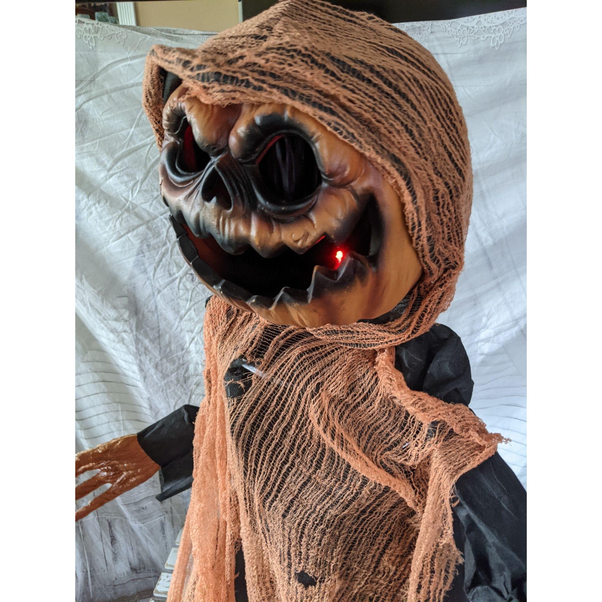 Hängende Kürbis leuchten Sound Halloween Prop Rasen Dekor | Etsy