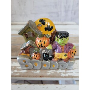 Dandee Frankenstein huis Halloween scène dorp huisdecor