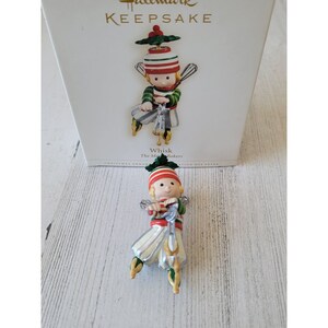 Hallmark Whisk the Merry Baker&#39;s ornament Xmas Decor glitter
