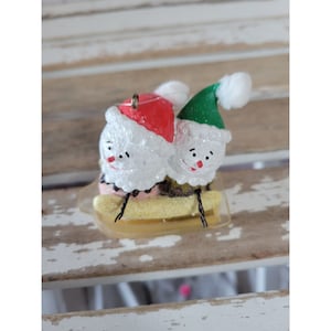 Banana split ice cream sundae ornament Xmas holiday tree