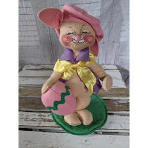 Annalee Easter Bunny 1988 conejo decoración artista primavera vintage