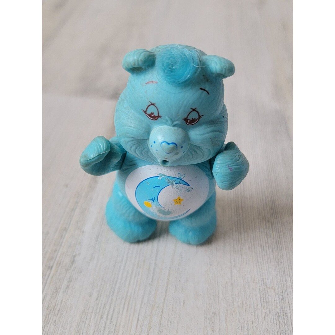 AGC 1983 Bedtime Care Bear Blue Toy Figure Moon Etsy