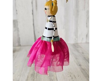 Betsy jointed glitter Ornament girl dancing ballerina unique decor