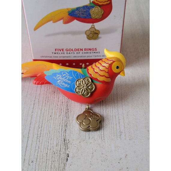 Hallmark 5 Golden Rings 12 Days of Xmas Ornament Decor - Etsy