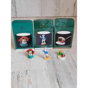 Hallmark miniature Mouse King sew button unique variety ornament Xmas set
