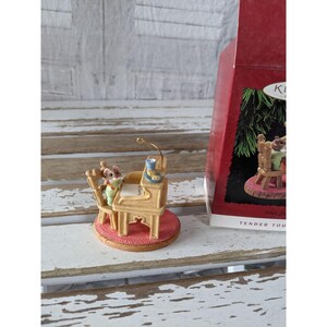 Hallmark Wunschliste zarte Berührungen 1995 Ornament Weihnachten Urlaub Baum