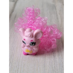 pink hair Mouse cat animal toy figure doll accessory