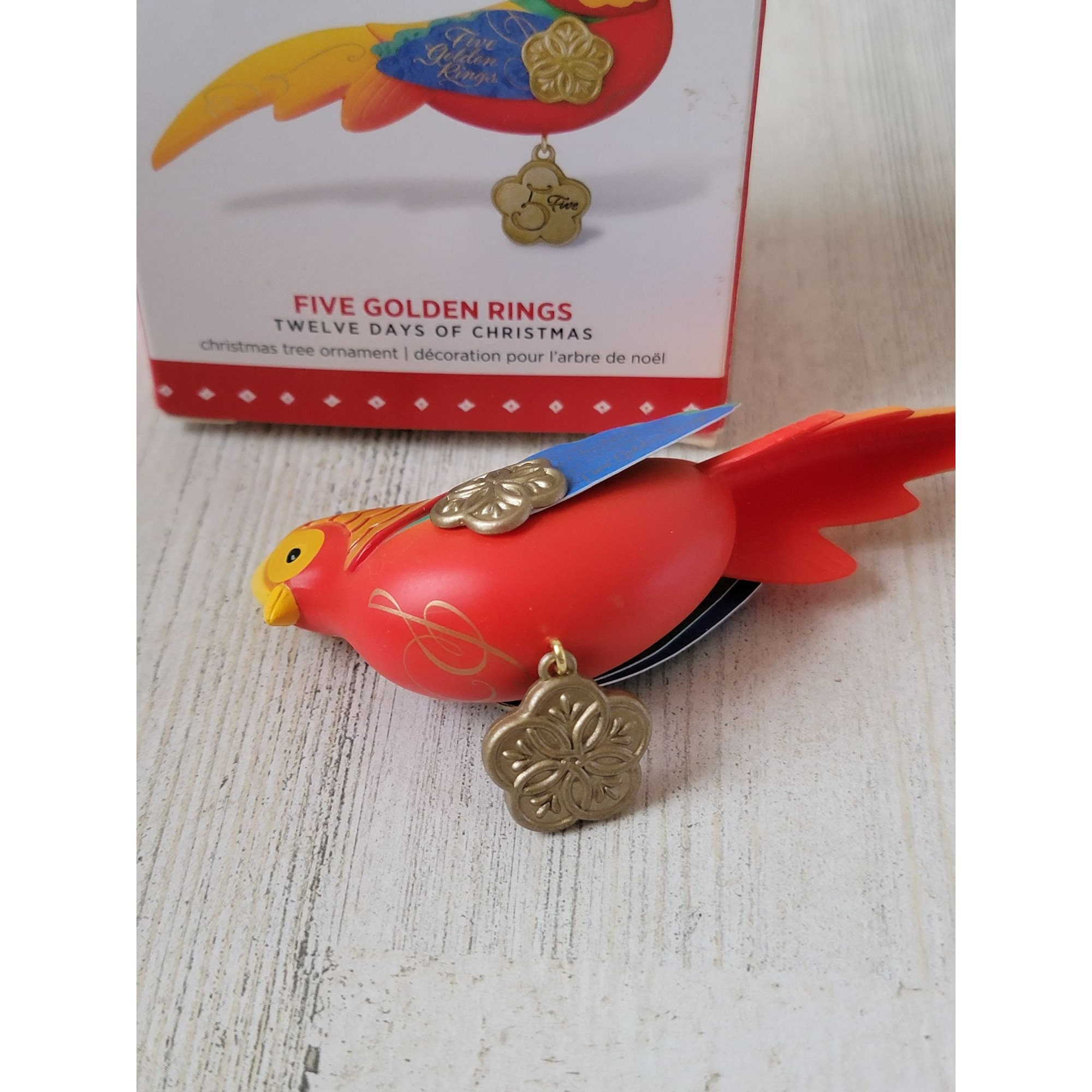 Hallmark 5 Golden Rings 12 Days of Xmas Ornament Decor - Etsy