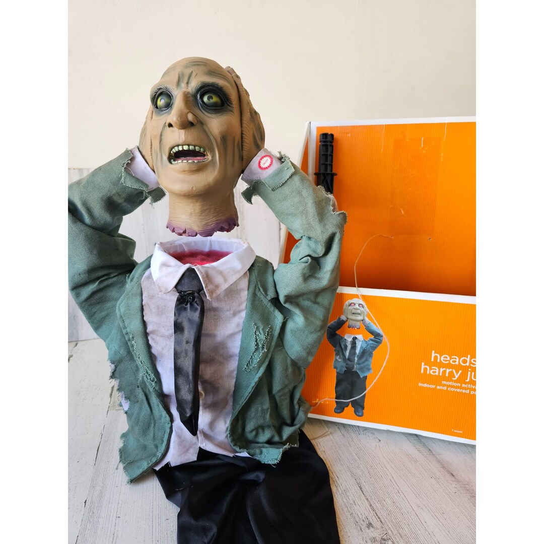 Gemmy Heads up Harry Jr New Halloween Beheaded Prop Animated Etsy
