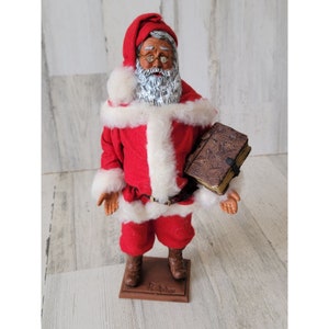 Vintage France Provence AS IS Rustic Santa claus figure Bible holy