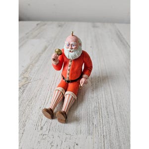Jointed Santa Bell ornament Xmas tree