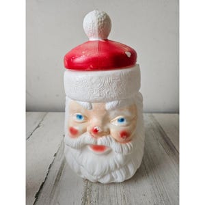 Empire vintage Santa blow mold cookie jar container item