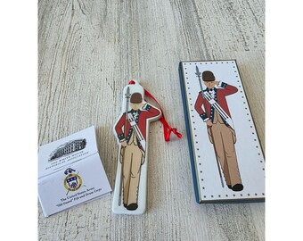 White House drum major guard porcelain ornament RARE corps historical association Xmas tree