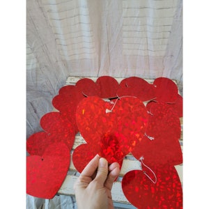 Cardboard heart Valentine&#39;s Day decor School kitchen