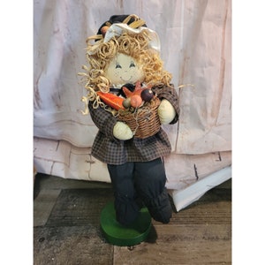 Scarecrow girl Thanksgiving Harvest bundle fall Decor figure