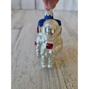 Patricia Breen astronaut glass ornament glitter Xmas tree