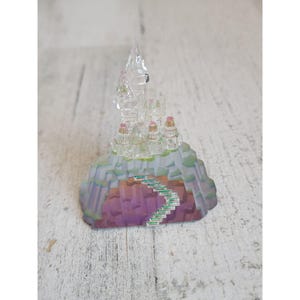 vintage swarovski disney castle home rainbow crystal princess glass home decor figure
