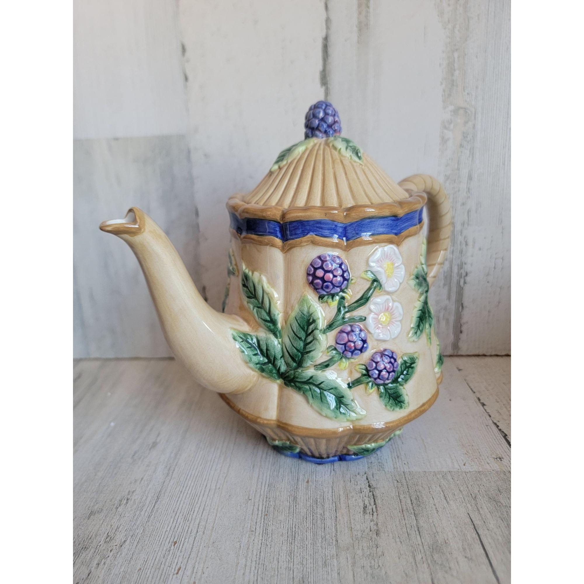 フィッツフロイド ティーポット ブラックベリー チェリー ヴィンテージ