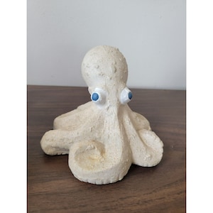 Gray ceramic octopus see ocean home decor figure