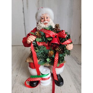 Clothtique possible dreams make it merry Santa Claus Xmas figure