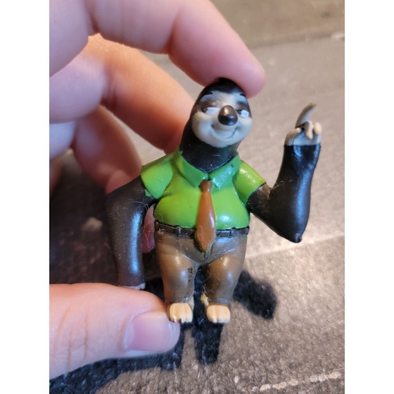 DMV Zootopia Flash the Sloth Toy Figure Disney Pixar Etsy
