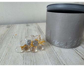 Swarovski cluster grapes Crystal gold stands